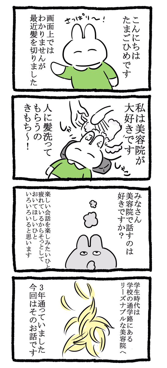 レポ漫画(美容院編)

#エッセイ漫画SNS新人賞 