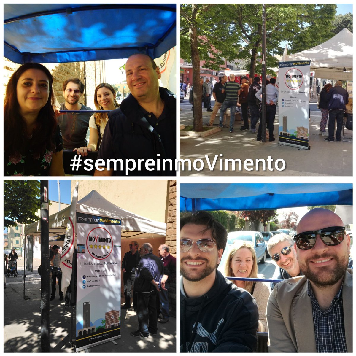 Stamattina in piazza Indipendenza a #Pomezia. Con i cittadini, tra i cittadini perché l'ascolto è il primo passo per una buona amministrazione. #sempreinmoVimento #M5SPomezia
