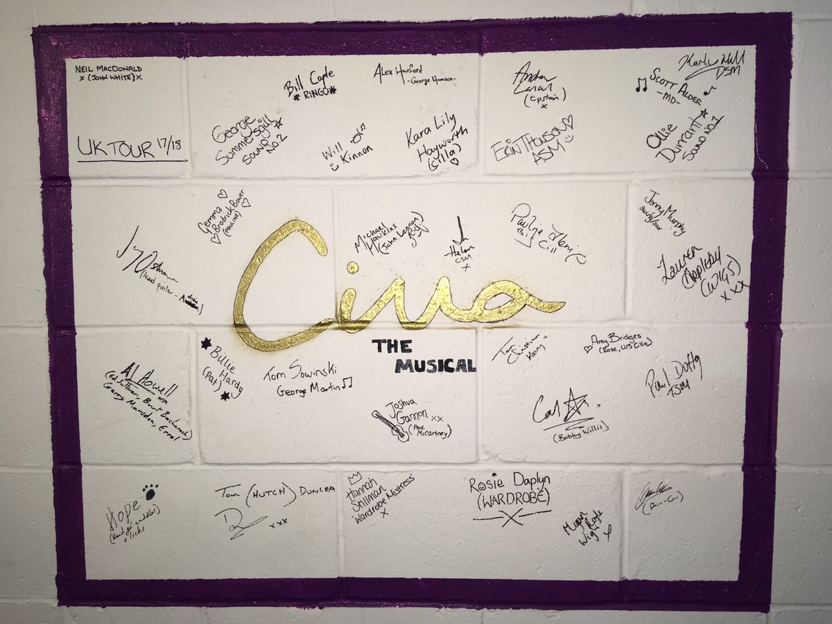 TWO(!) more shows with this lovely lot in sunny Norwich. Such a great production to be a part of and worked with some really awesome humans. Thanks for a great 9 months 😎<a href="/CillaMusical/">Cilla the Musical</a> <a href="/BKL_Productions/">Bill Kenwright Ltd</a>