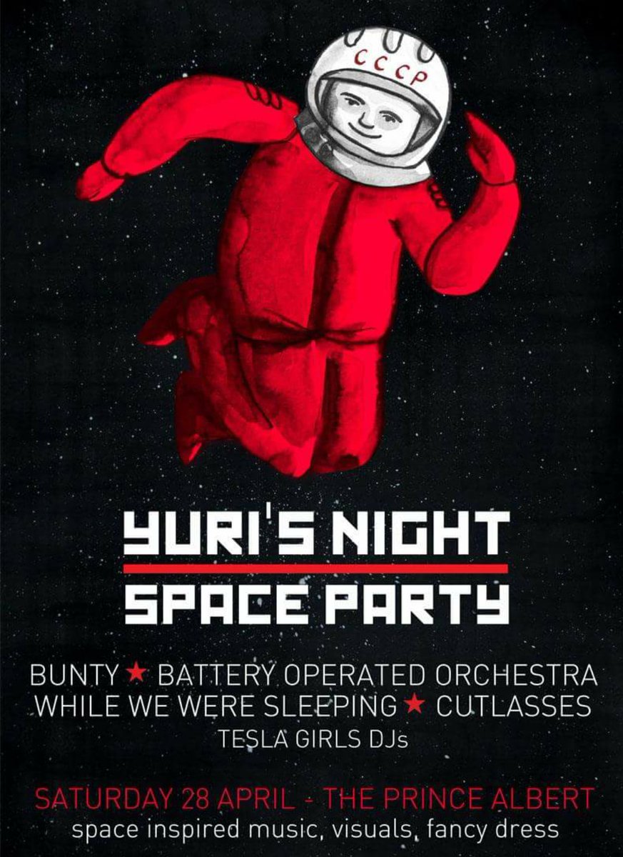 Yurisnightbtn's tweet photo. Houston - we have a space party next Saturday! Pls share @AstroBrighton @Brightonism #yurisnight https://t.co/YVGKM7YUbV