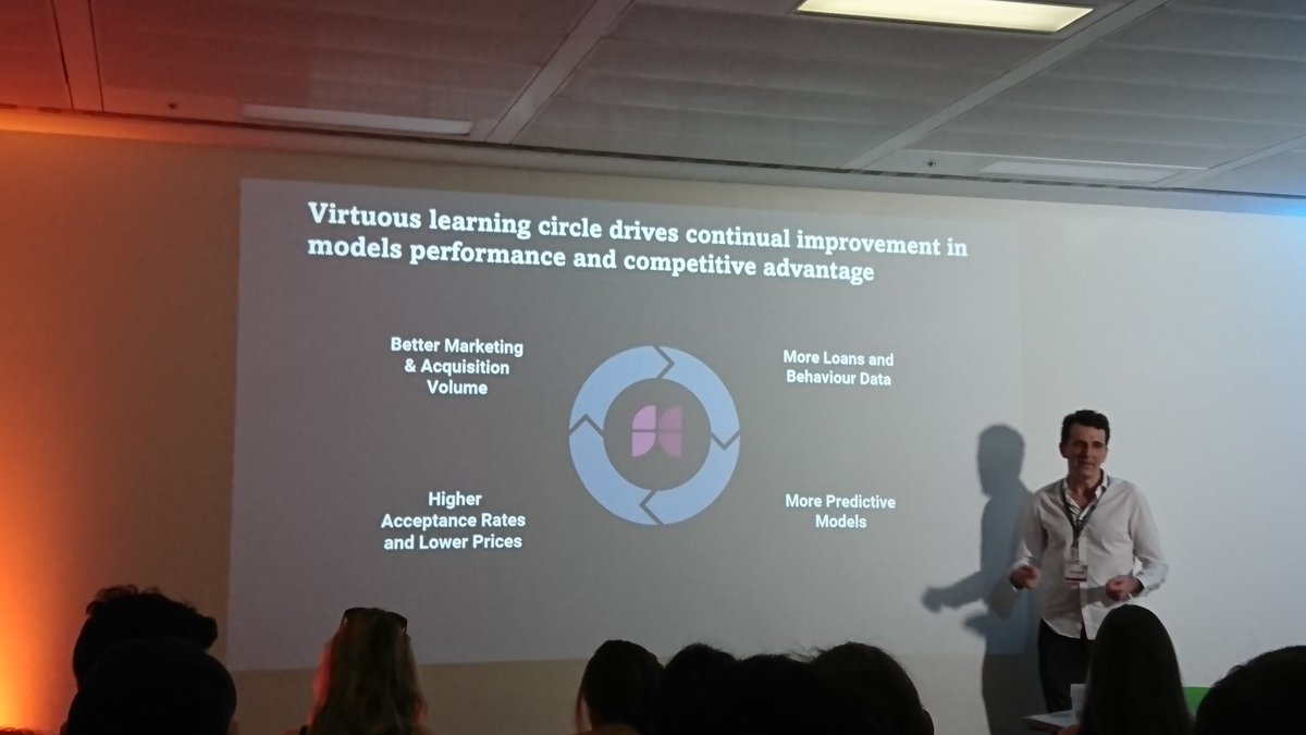 SubjectiveSys's tweet image. Just caught Jerome from @FundingCircleUK deliver a great talk re disrupting trad banking with data-led smarts. Esp love the expression 'virtuous learning circle' #positivity #datasciencefest