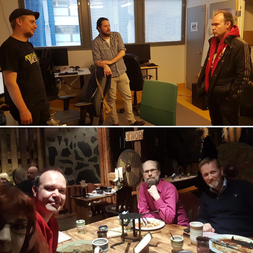 NatashaSkult's tweet photo. I bit different Friday behind, had a great privilege to talk about #innovation #education #gamebusiness and #makingthingshappen with Peter Vesterbacka and #turku crew ππ things are brewing πͺ
.
.
#gamedev #universityofturku #morrowgames #turkugamehub #business #justdoit https://t.co/Z0ZVfhAkTS