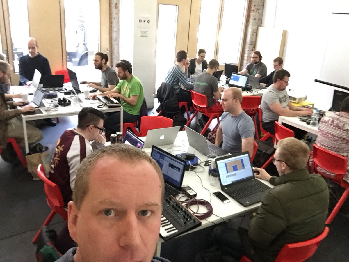 MCRgamejam's tweet photo. Full house for the Manchester Game Jam at @madlabuk. I’m expect lots of awesome #LDJam games from this lot. https://t.co/ckHBL2OYyH