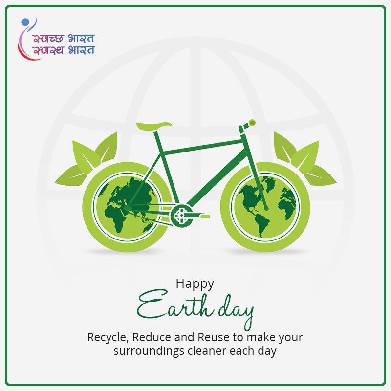 SwasthChetnaa's tweet photo. Make your surroundings clean for a green Earth. 
#SBSB #Earthday https://t.co/Ngk0YeJcmR