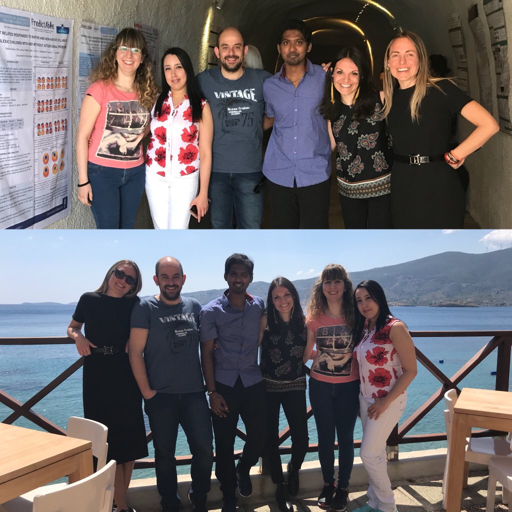 ChildBrainITN's tweet photo. Shiny #mariecurieresearchers from @ChildBrainITN and PredictAble @MSCActions #EUprojects presenting their posters at #50YearsofMEG conference in #Poros βοΈπ§ π¬π· Thank you #ISACM and #EMEGS for such a great #MEGsummit ! https://t.co/rvMbiJ0ph7
