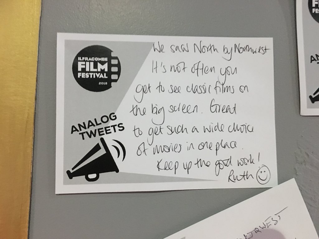 <a href="/FilmIlfracombe/">Ilfracombe Film Fest</a> Analog Tweets