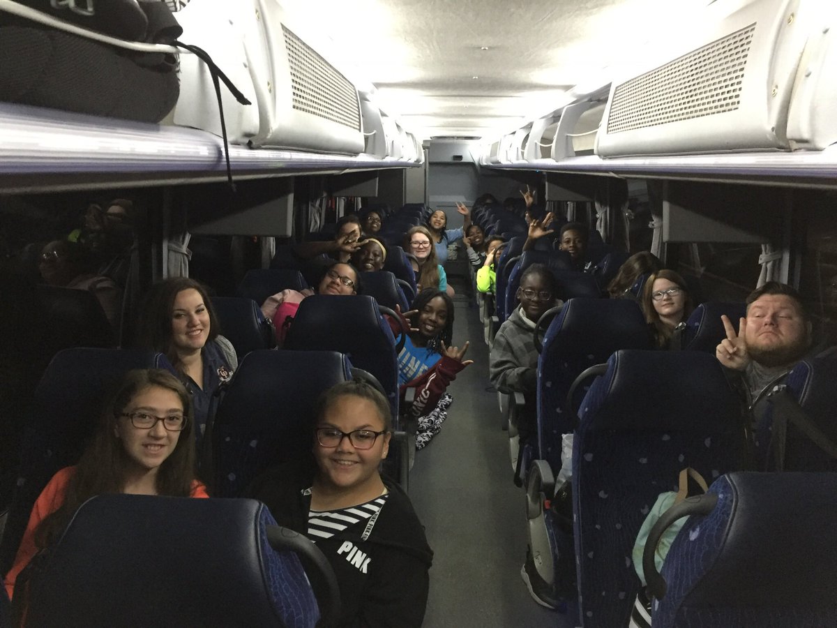 It is super early in the morning, but this bus full of kids is ready for #NTTBF18 and meeting some of our favs! @MrNathanHale @NTTBFest