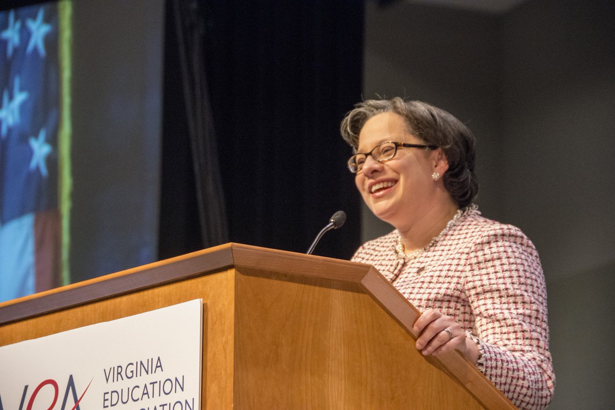 VEA4Kids's tweet photo. A true CHAMPION of public education! The VEA appreciates you Senator @JennMcClellanVA #VEAConvention2018 #VEAUnity https://t.co/NUoWrVXT3l