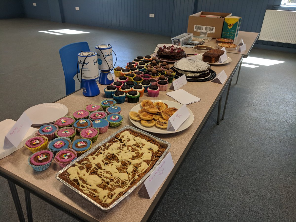 LogwiseFirewood's tweet photo. Becky's #bakesale yesterday was a HUGE success and raised an unbelievable £156 towards #teamlogwise fundraising for Wheatfields &amp; St Gemma's Hospices! Thanks to everyone that came along 😊🍰 https://t.co/Upeu73aTKo