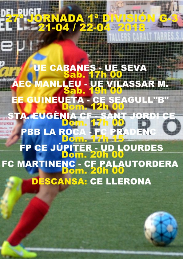 BucetaFidel's tweet photo. #1divFEM3 J.27 #Futfem
Títol i ascens + gairebé 4 places de descens per decidir i amb una gran quantitat d'enfrontaments directes entre implicats, fan preveure darreres jornades d'alt risc.
Retirada de la @EFSantFeliu a 4 jornades pel final.
#Futolcat @regionalfutbol https://t.co/LljJUuQlo4