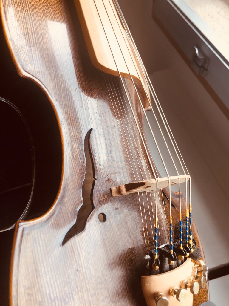 DipperMalkin's tweet photo. @BBCWiltshire - here is John’s Viola d’Amore https://t.co/SlyNLEgsZn