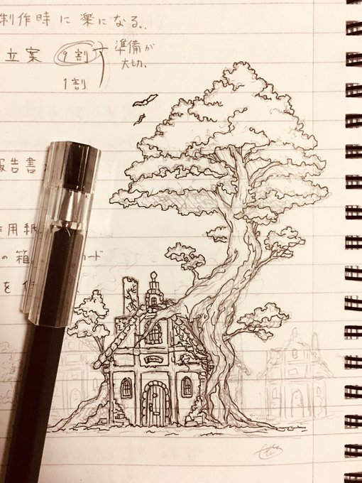 昨日の落書きのペンイラストたくさんいいねしていただきありがとうございます?
趣味絵はまだ難しそうなので前描いたのもどうぞ。。。? 