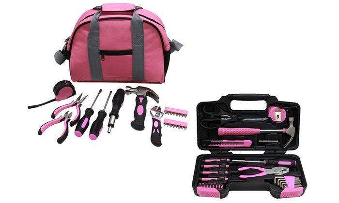 TradesmenAdvert's tweet image. Hyfive 25- or 39-Piece Pink Tool Kit, a great gift idea, these practical kits contain essential tools needed to carry out quick DIY jobs around the house.  goo.gl/d5Vafd #inandnear #gloshour