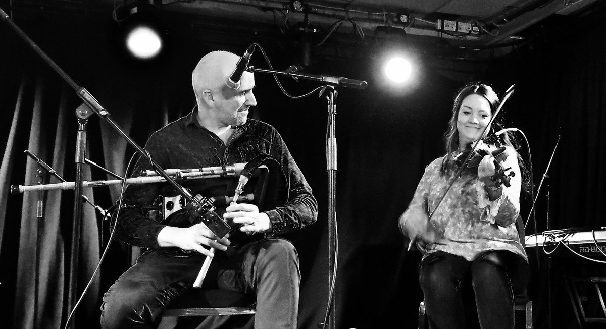 Iain and Naomi at The Lemon Tree, <a href="/officialNAFCo/">North Atlantic Fiddle Convention</a> launch, Thursday...
