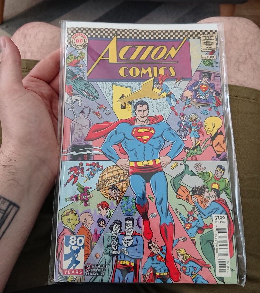The @AllredMD variant of #Action1000 is a thing of beauty!

 #ActionComics1000 #Superman80