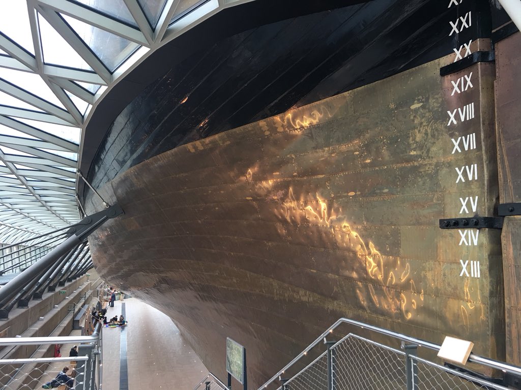 BlueskyJanh1's tweet photo. The fastest tea clipper of all, the fabulous #CuttySark #copperbottom #NationalTeaDay https://t.co/4Jl6sm3P4f