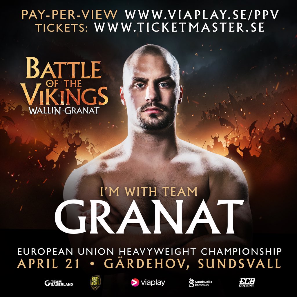 WassermanBoxing's tweet photo. Are you #TeamWallin or #TeamGranat? Show your support by sharing one of these images. ➡️ 
Live tonight on https://t.co/v5XNZ32KED 📺

Bist du #TeamWallin oder #TeamGranat? Zeig’ deine Unterstützung, indem du eins dieser Bilder teilst. ➡️
Heute live auf #SPORT1 📺 https://t.co/996dzT3Lak