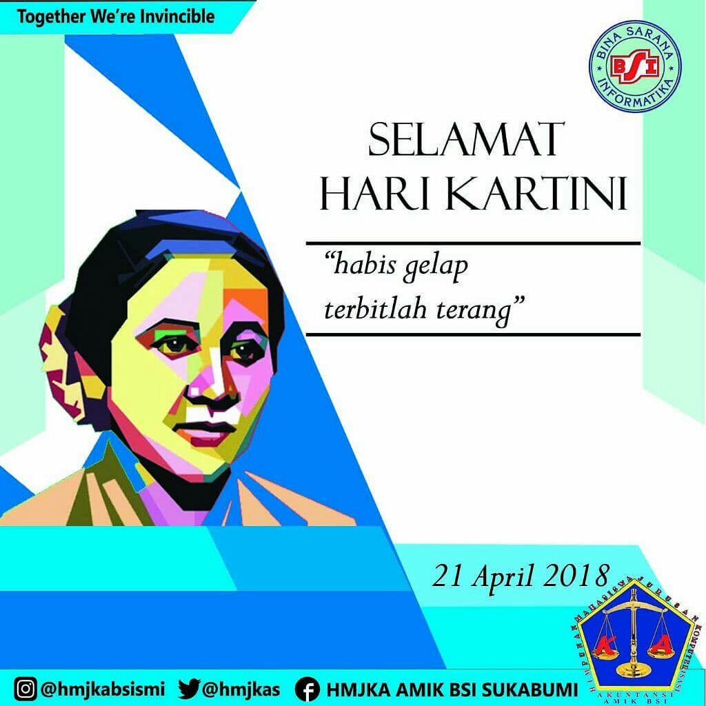 HmjkaS's tweet photo. Happy Kartini's Day 2018 💕

#hmjkbsi
#bsisukabumi
#hmjkabsismi
#kuliahbsiaja
#togetherwereinvincible
#ourvictoryourglory https://t.co/3XuZY2esXr