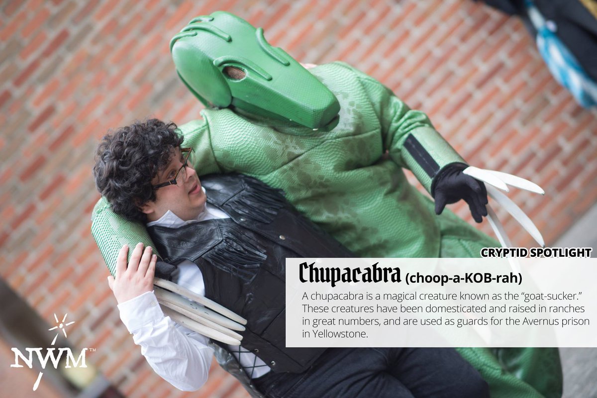 The chupacabra is a cryptid that the magimundi are very familiar with at magischola! These creatures are able to drain the sanity and the magical energy of wizards through their blood draining bite. #CryptidSpotlight #NWM #MagimundiLore