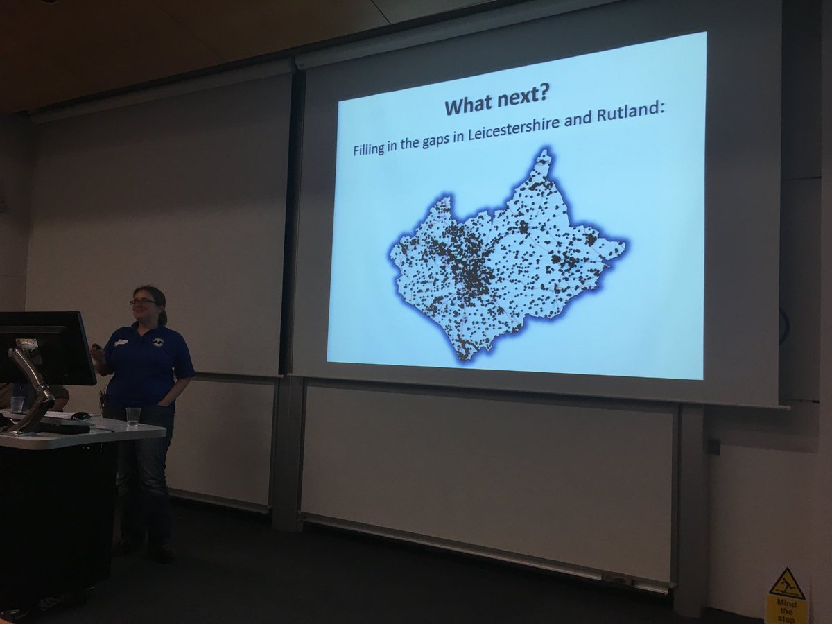 Still a lot of gaps to fill <a href="/leicsbatgroup/">Leics Bat Group</a> so a few projects: Bats in your Backyard Project, organising bat walks, bioblitz and even cycle transects #MidsBatConf