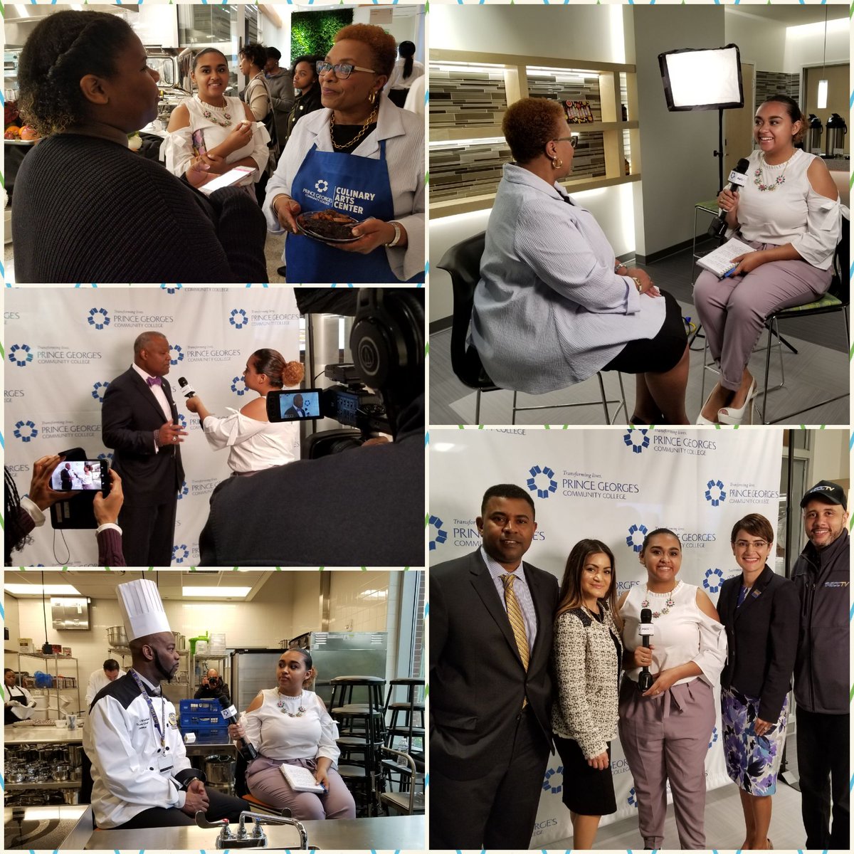 HolderSports's tweet photo. True Joy is seeing a new facility open on campus #CulinaryDay & also seeing the ribbon cutting of that facility provide broadcasting students I help train an opportunity to get great experience! #pgcc @pgccnews @pgccpres @CountyExecBaker @PGCCMassComm @PGCC_TV @marshalljohnson https://t.co/BYnyZJjPwO
