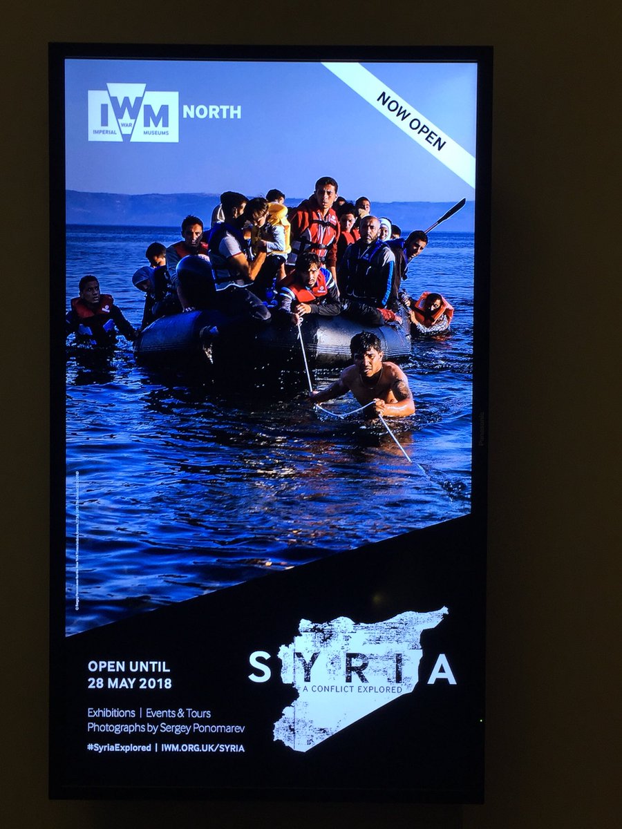 HelenAspell's tweet photo. The @I_W_M North should be commended for Syria: A Conflict Explored exhibition. Brilliant photography by Sergey Pomomarev #SyriaExplored https://t.co/d1l2q2hEyF
