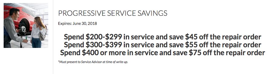 Save when you spend at our Service Department! bit.ly/2fvNhGx