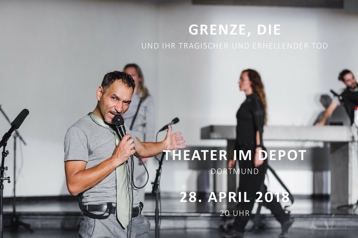 drangwerk's tweet photo. "Da ist sie, unser Rand. Und am Ende vom Rand hören wir auf zu sein." #yeah #diegrenzemusssterben #grenzekommadie @stadtdortmund #nordstadt #theaterimdepot #theatre #performance #drangwerk https://t.co/brs6eaDFQP