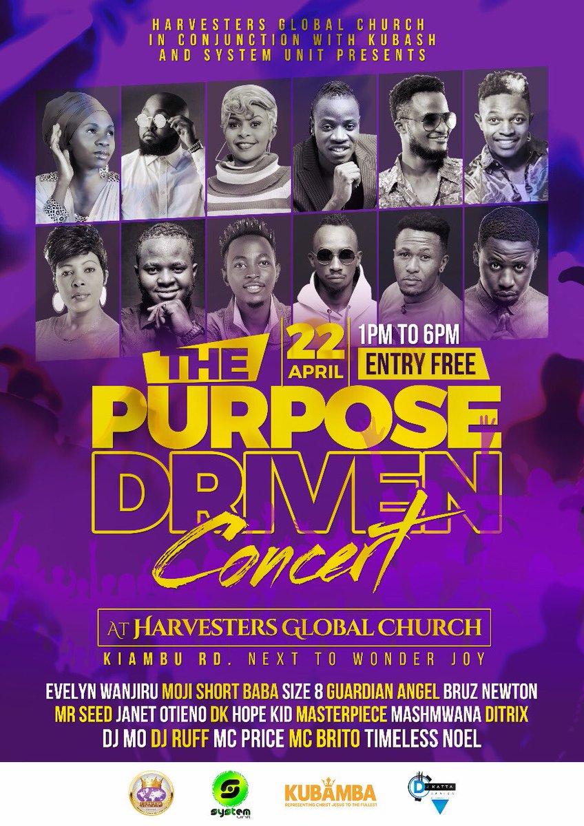 artoflance's tweet photo. All roads lead to the purpose driven concert tomorrow from 2pm. #twendepurposedrivenconcert🔥 https://t.co/GVmrtEzG9w