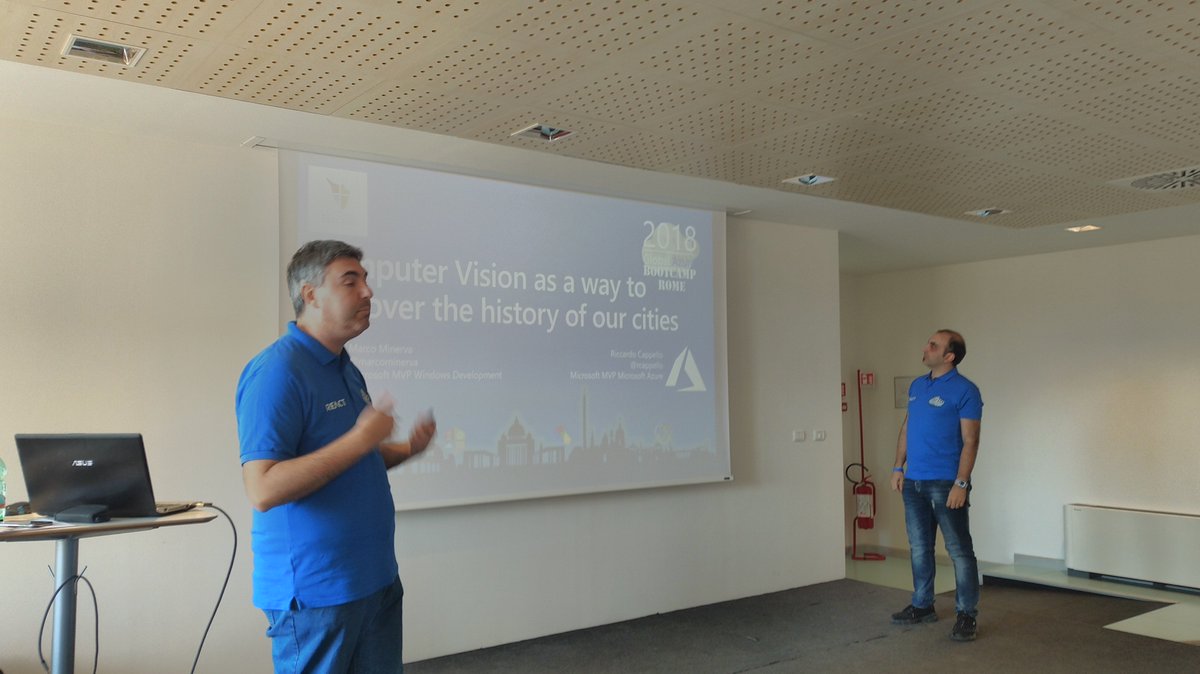 MarcoDalPino's tweet image. And now it&apos;s time of @marcominerva And @rcappello On stage at #GlobalAzure Bootcamp on #CognitiveServices #customVision