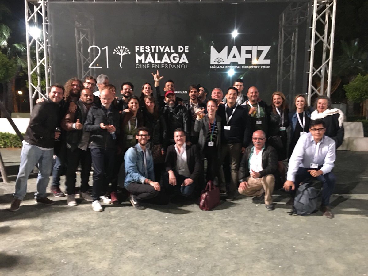Diaz's tweet image. Back in London después de una maravillosa semana representando a 🇨🇱 y #AlgunasBestias en el foro de coproducción del @MAFIZMalaga @festivalmalaga #cinechileno