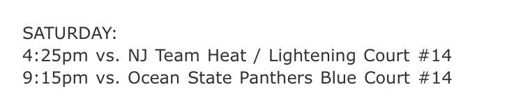 Our 16u teams Schedule for SATURDAY. come out and watch some great talent! good luck girls🏀