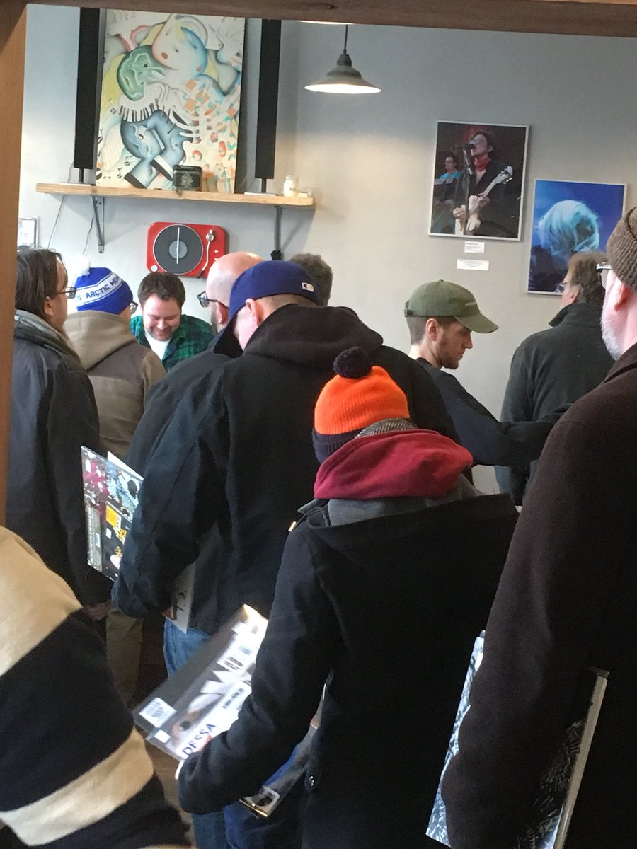 We’re at Record Store Day @SolidStateVinyl Come get some free coffee and sweet vinyl! #RSD2018 Minneapolis