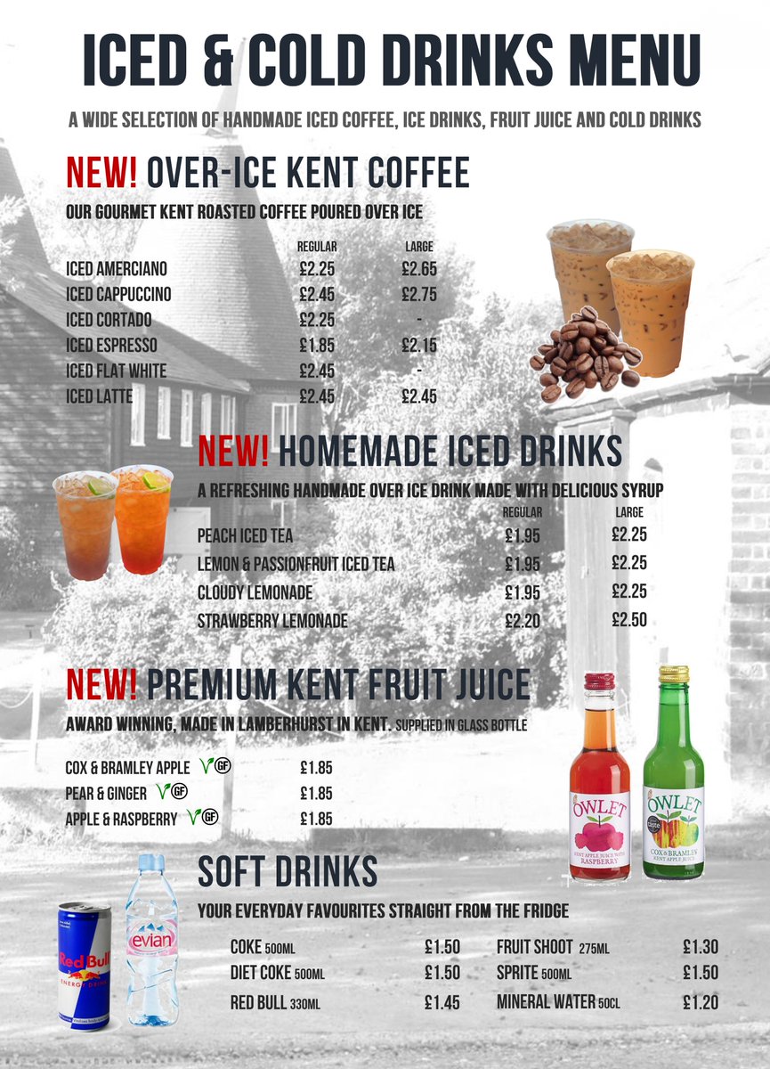 thecafebox's tweet photo. #newmenu We have a new menu available now. New additions include #icedcoffee #icetea #icedrinks #kentjuice and lots of other special healthy and delicious treats. #sevenoaks #Kent https://t.co/odmLgPtbSt