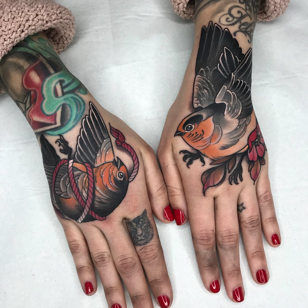 Color traditional hand tattoo Gary Dunn Art Junkies Tattoo by Gary Dunn  TattooNOW