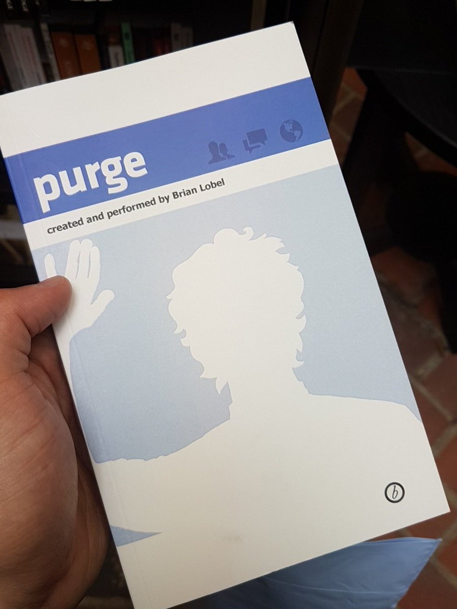 When you find your past lecturer in Waterstones <a href="/blobelwarming/">Brian Lobel</a> #purge