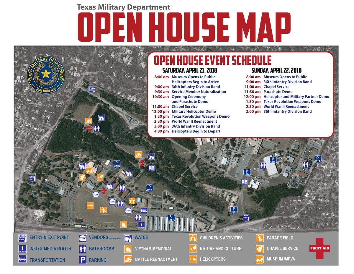 TXMilitary's tweet photo. #TMDOpenHouse has begun! Come join us on Camp Mabry in #ATX for great food, hands on military gear, historic reenactment and much more. #Free #Fun going on all #Weekend. https://t.co/niiyzbRNnc