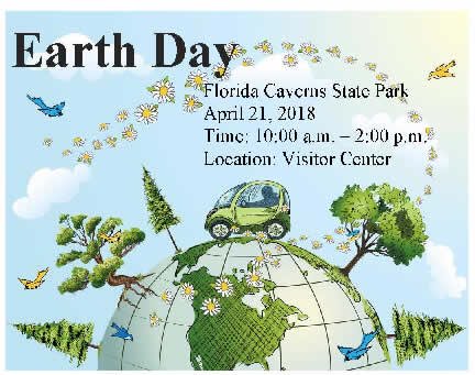 FloridaCaverns's tweet photo. Earth Day at the Florida Caverns today 10 -2. https://t.co/gVAJiQlLAH
