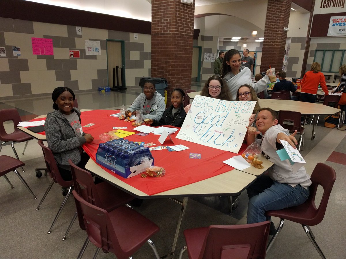 RiggLEAD's tweet photo. Our Pentathletes are ready to rock the Pentathlon Regional Competition! Special thanks to @LCHS_Patriots Ac-Dec team for the words of encouragement via signs and notes! #pb8update #goodluckpentathletes #pb8hittingtheroad @CCBMS_Braves https://t.co/YhwHLYHTT2