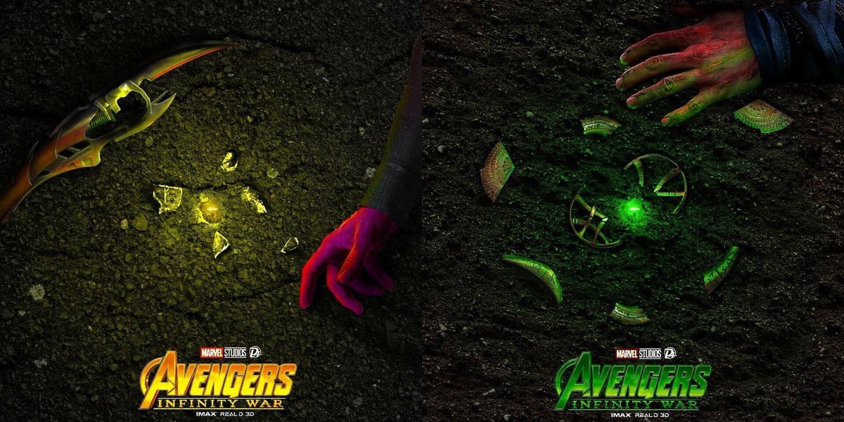 iamgeekingout's tweet photo. these ‘infinity stones’ poster arts are giving me nightmares 😰 https://t.co/AvM78g4WPN