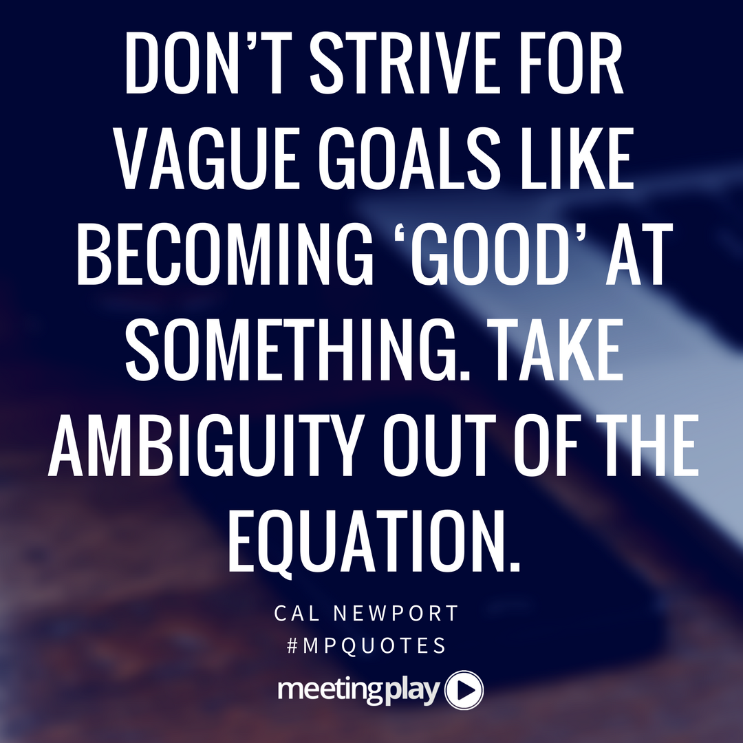 meetingplay's tweet photo. Every #EventProfs & #MeetingProfs knows the importance of goal setting! #MPQuotes #Success #goals #hustle #meetings #events #hardwork https://t.co/Bym9DidPAJ