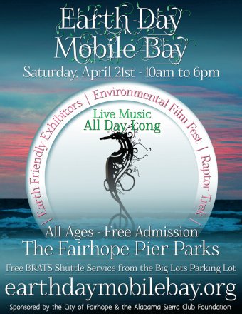 alabamacoastal's tweet image. What to do today? Earth Day Mobile Bay at Fairhope Pier Park: 10:00 a.m. - 6:00 p.m. Stop by our table for a free koozie made from 80% post-recycled content. #EarthDay18 #CreateACleanWaterFuture #celebrate