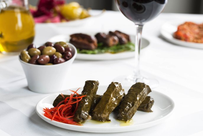 Ishbilia's tweet photo. Our #warakinab is a must try when you visit Ishbilia. These stuffed vine leaves are a wonderful treat for everyone alike. #lebanese #londonfoodie https://t.co/Q8rfs8tdcw