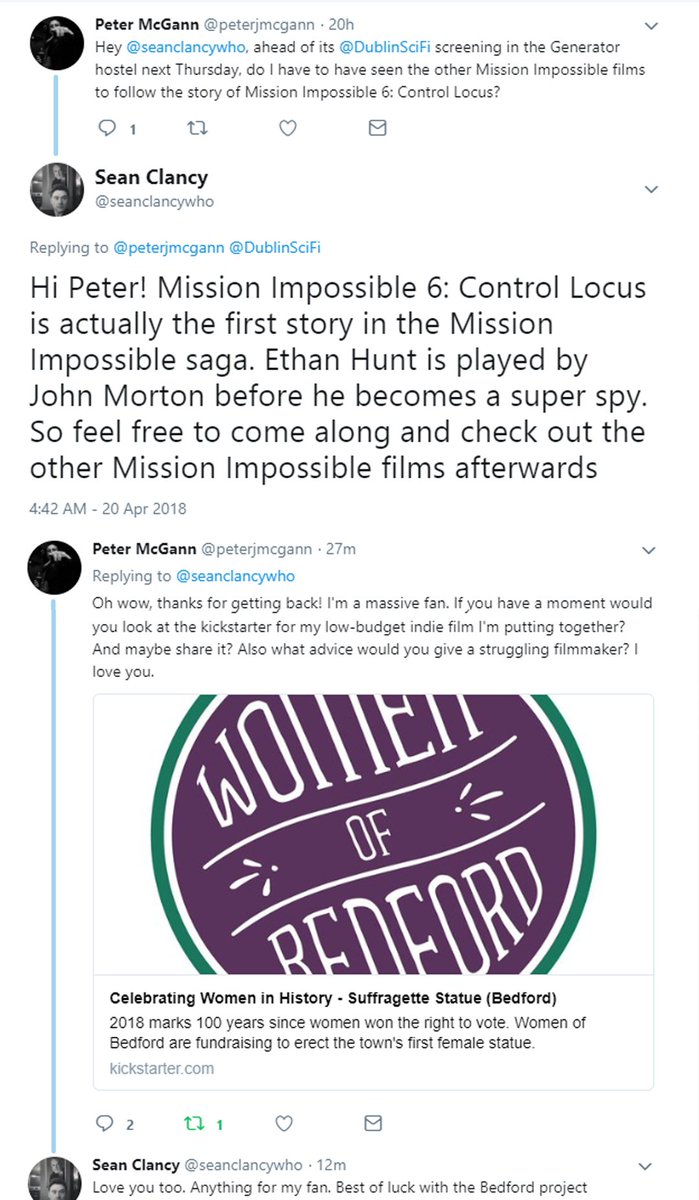 Just to clear up any confusion ahead of the @DublinSciFi screening on April 26th at 7:30pm in The Generator Hostel, Smithfield Sq

Tickets: eventbrite.ie/e/locus-of-con…