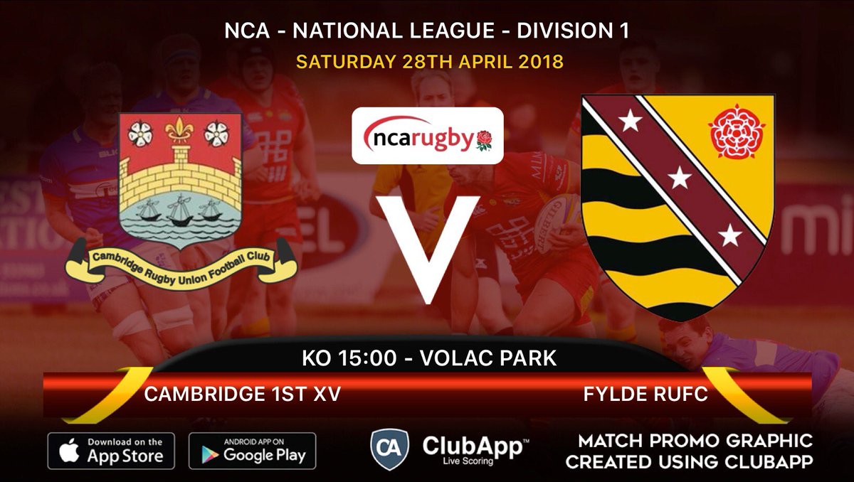 camrufc's tweet photo. Next Saturday we play our last match of the Season against @fylderugby at Volac Park. Come along and show your support!!! #TogetherWeAreBloodAndSand #AllThreeSeniorTeamsPlaying #OneClub #EndOfSeason #MiniAndYouthColours #Rubies #ShopSale #Party 🍻🍾🏉🍺🎉 https://t.co/ha9die3Sls