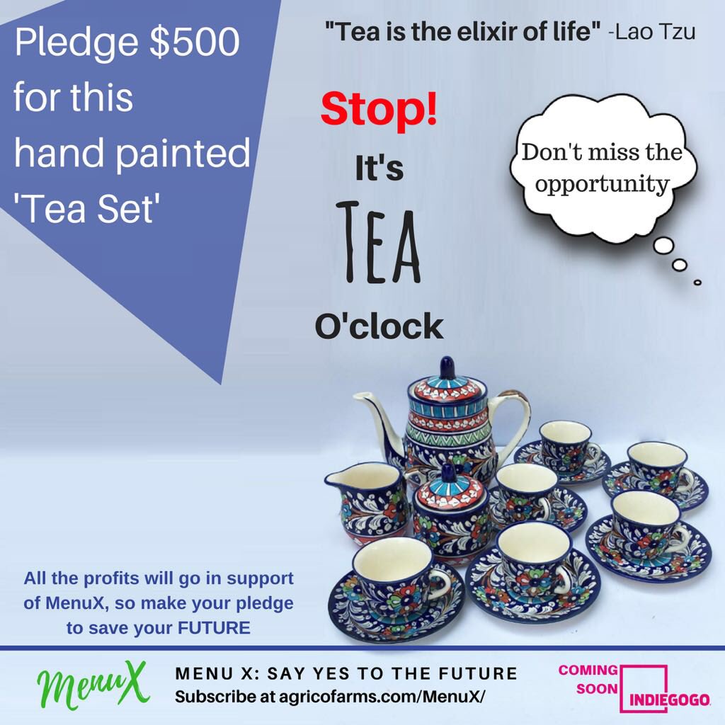 _MenuX_'s tweet photo. This eye catching tea set can be yours. 
Subscribe to get notified when we are live on #indiegogo. 

Subscribe at https://t.co/DF4uihhtvQ 

MenuX:say yes to the FUTURE
Coming soon On #IndieGoGo
#startup #MenuX #idea #plastic #saynotoplastic #plasticfree #SDGs #perks #pottery #tea https://t.co/LSzi6fUkvc