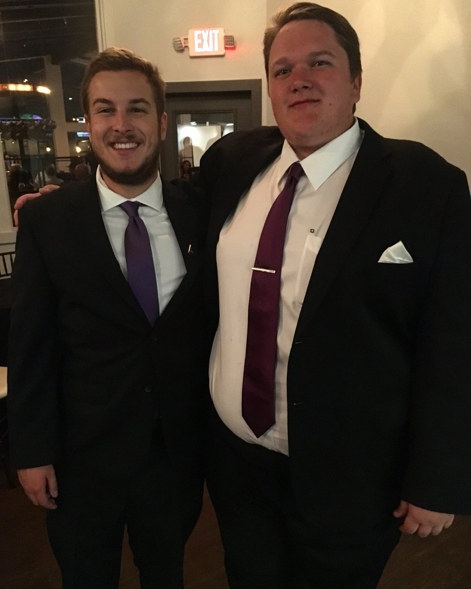 Congratulations to two of our Brothers for accepting positions to work for <a href="/SigmaPi/">Sigma Pi Fraternity</a> International HQ after graduation! Eric (<a href="/eric_babbitt5/">Eric Babbitt</a>) has accepted a role as a Chapter Management Associate, and Russell (@russell_kizior) will be serving as a Growth Specialist! #DamnProud