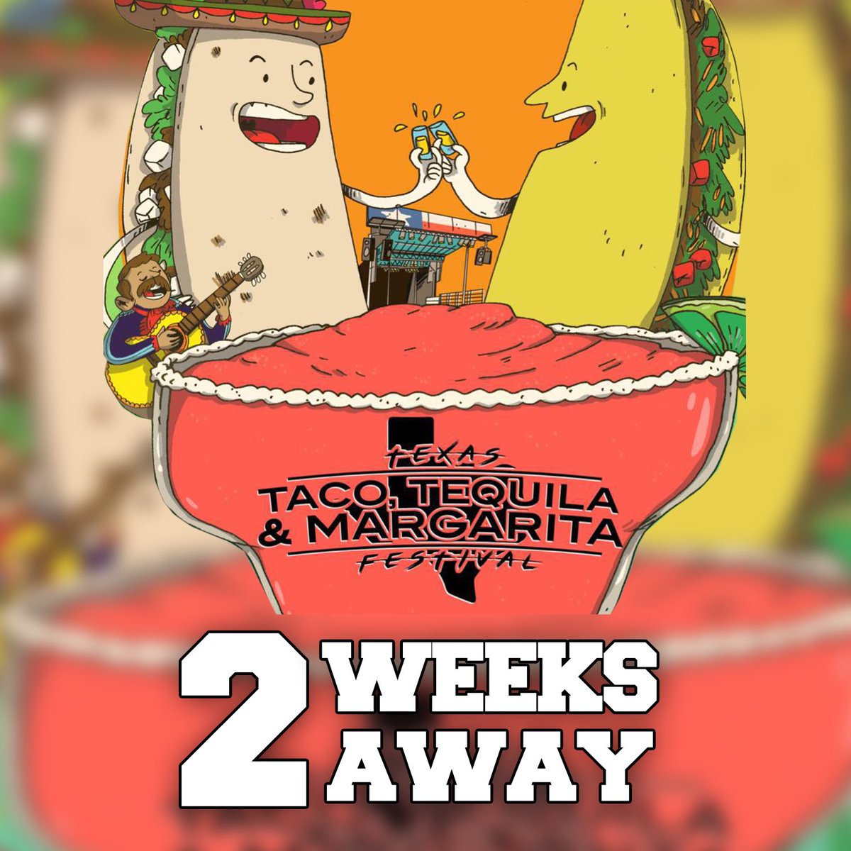 TXFEST's tweet image. The countdown has begun! We're 2 WEEKS away from The Texas Taco, Tequila and Margarita Festival!
@thetexastacofestival 

There will be tacos, tequila, margaritas AND live music? It can't get much better than that! 🌮🍹❤️
🎟⬇️
Inspireprod.com