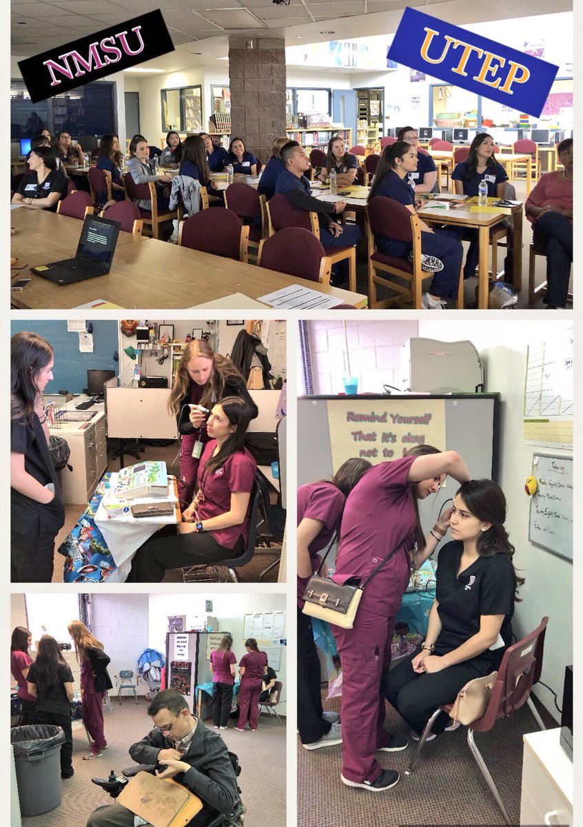 AParedez_SLP's tweet image. SISD SLPs training UTEP &amp;amp; NMSU Graduate students for the Lower Valley Health Fair at Americas HS. #SISD_SLP #SISD_SPED #TeamSISD