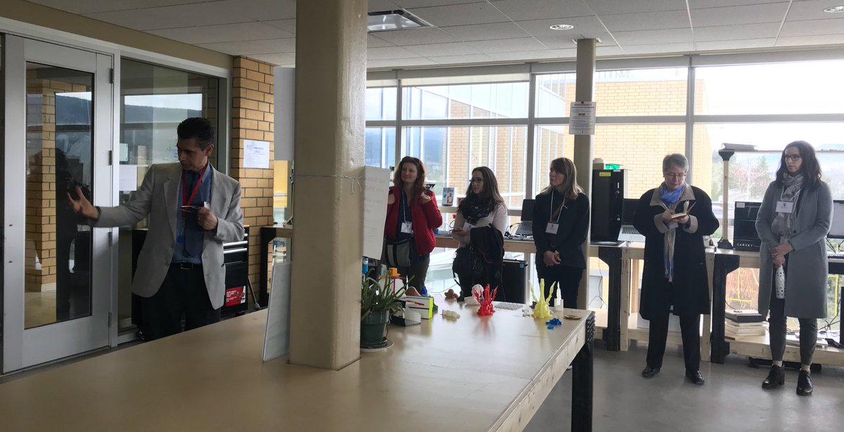 Visiting the UBC Makerspace at the Okanagan campus during our Pre-Conference Event. #CISCBC2018 <a href="/CISC_BC2018/">CISC National Conference BC2018</a> <a href="/UBC/">University of British Columbia</a>